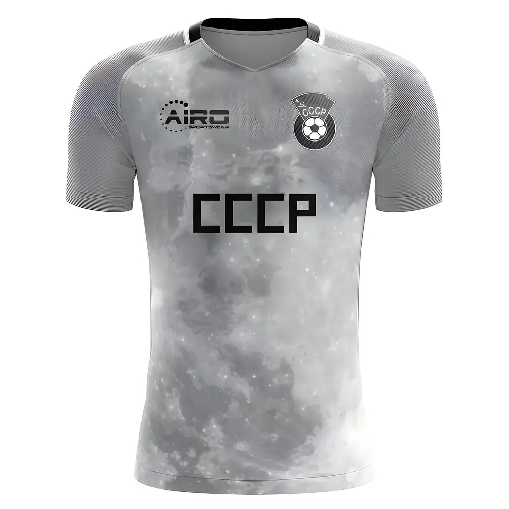 Ussr Away Concept Football Shirt Polyester Russia Made By: Airo Sportswear Men's Grey 3XL