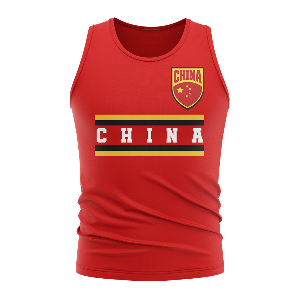 Click to view product details and reviews for China Core Football Country Sleeveless Tee Red.