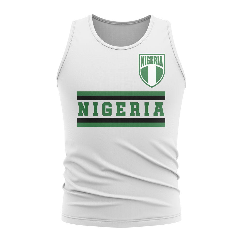 Click to view product details and reviews for Nigeria Core Football Country Sleeveless Tee White.
