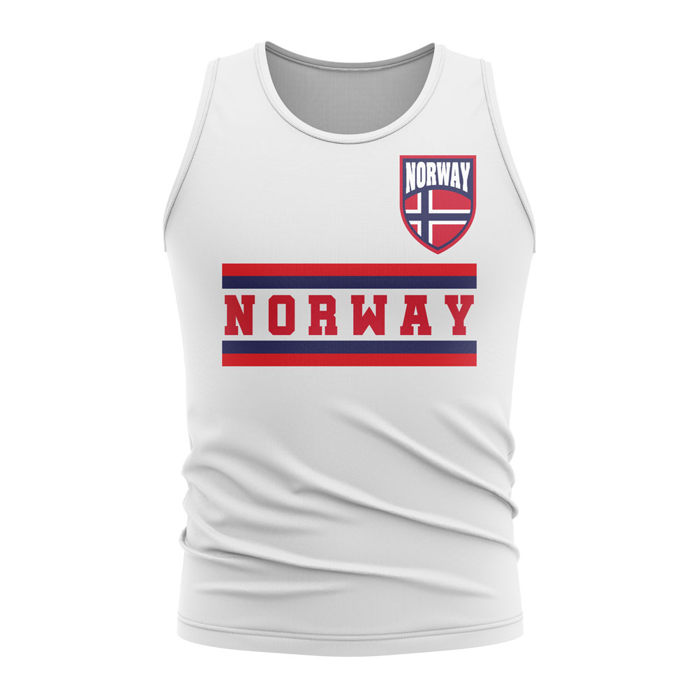 Click to view product details and reviews for Norway Core Football Country Sleeveless Tee White.