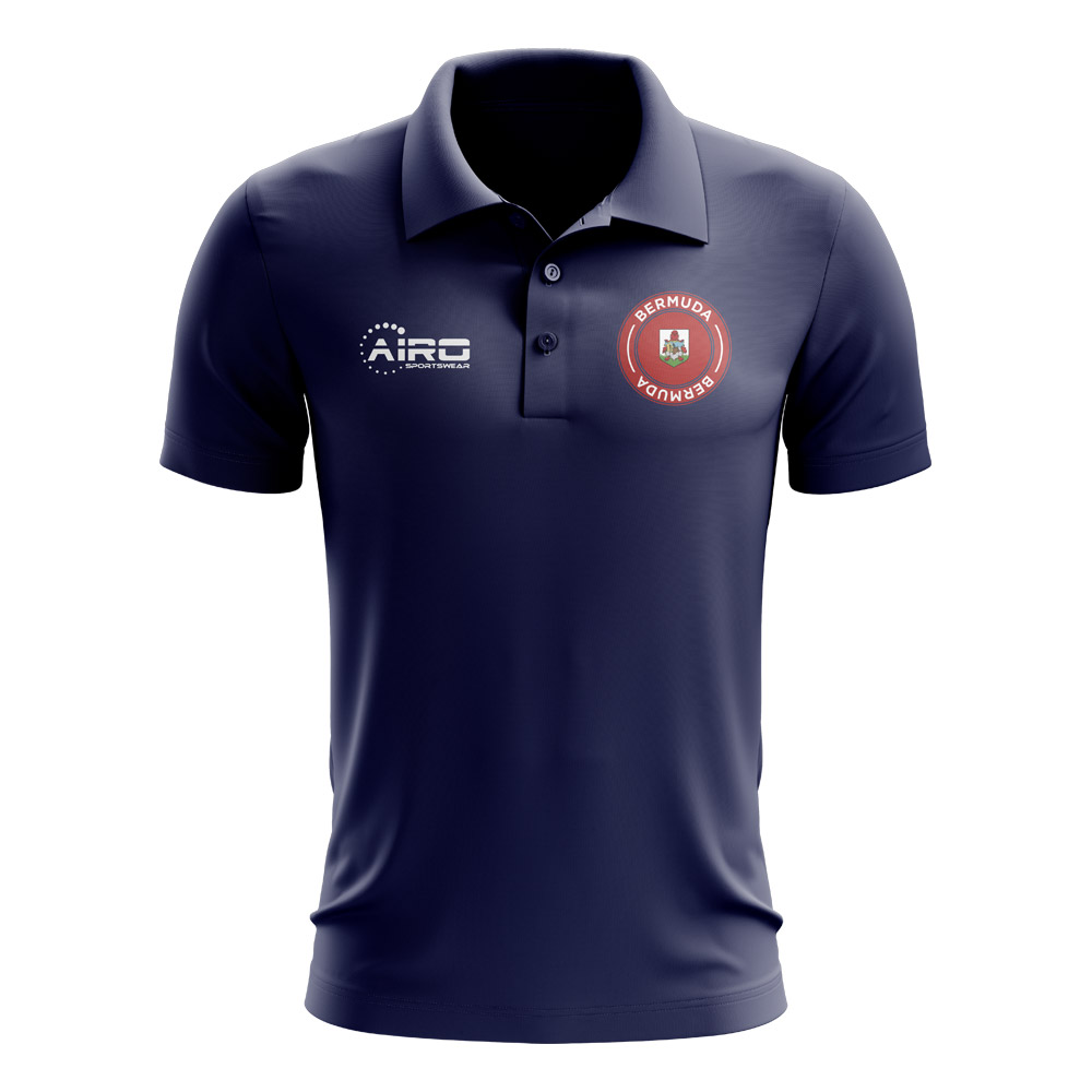 Bermuda Football Polo Shirt Navy