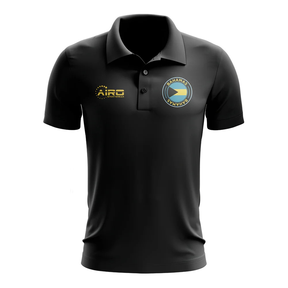 Click to view product details and reviews for Bahamas Football Polo Shirt Black.