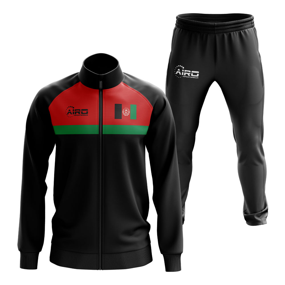 Click to view product details and reviews for Afghanistan Concept Football Tracksuit Black.