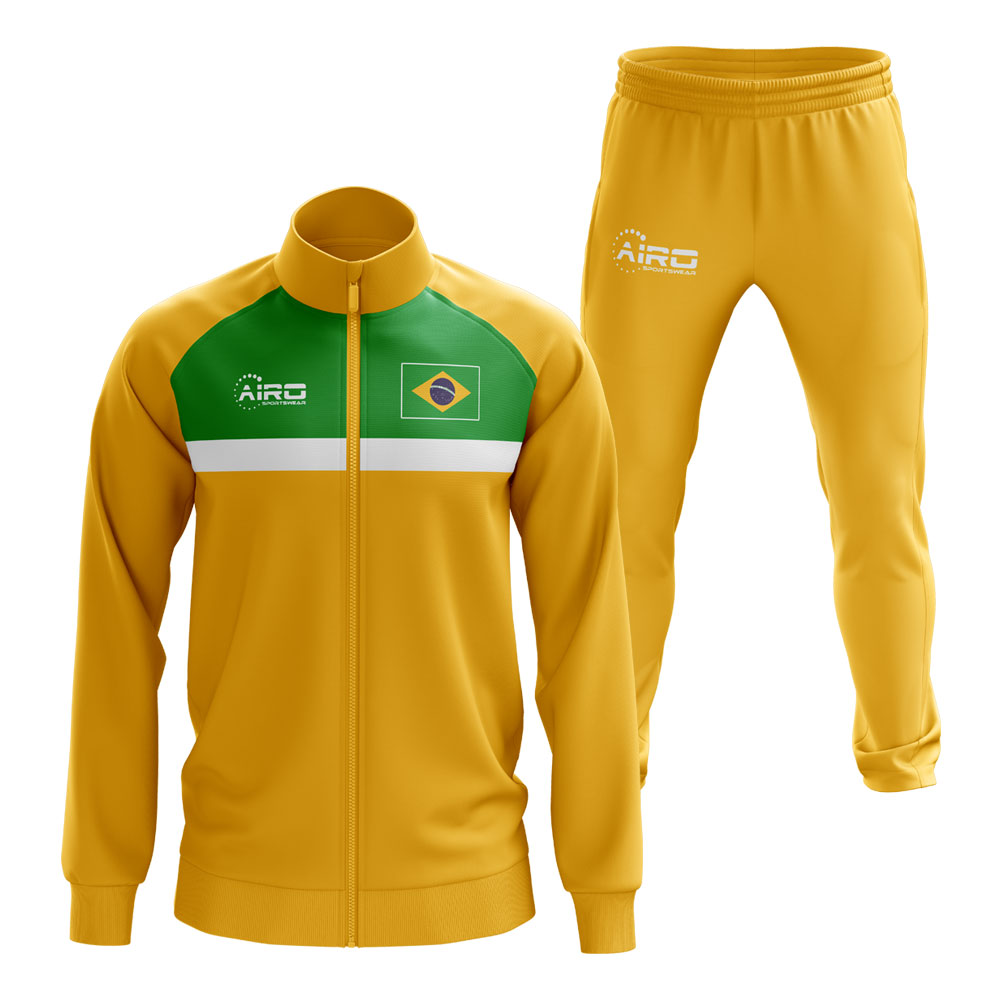 Click to view product details and reviews for Brazil Concept Football Tracksuit Yellow.