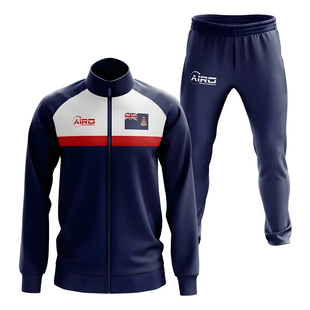 Cayman Islands Concept Football Tracksuit (Navy) Polyester Made By: Airo Sportswear Men's Navy Xxl
