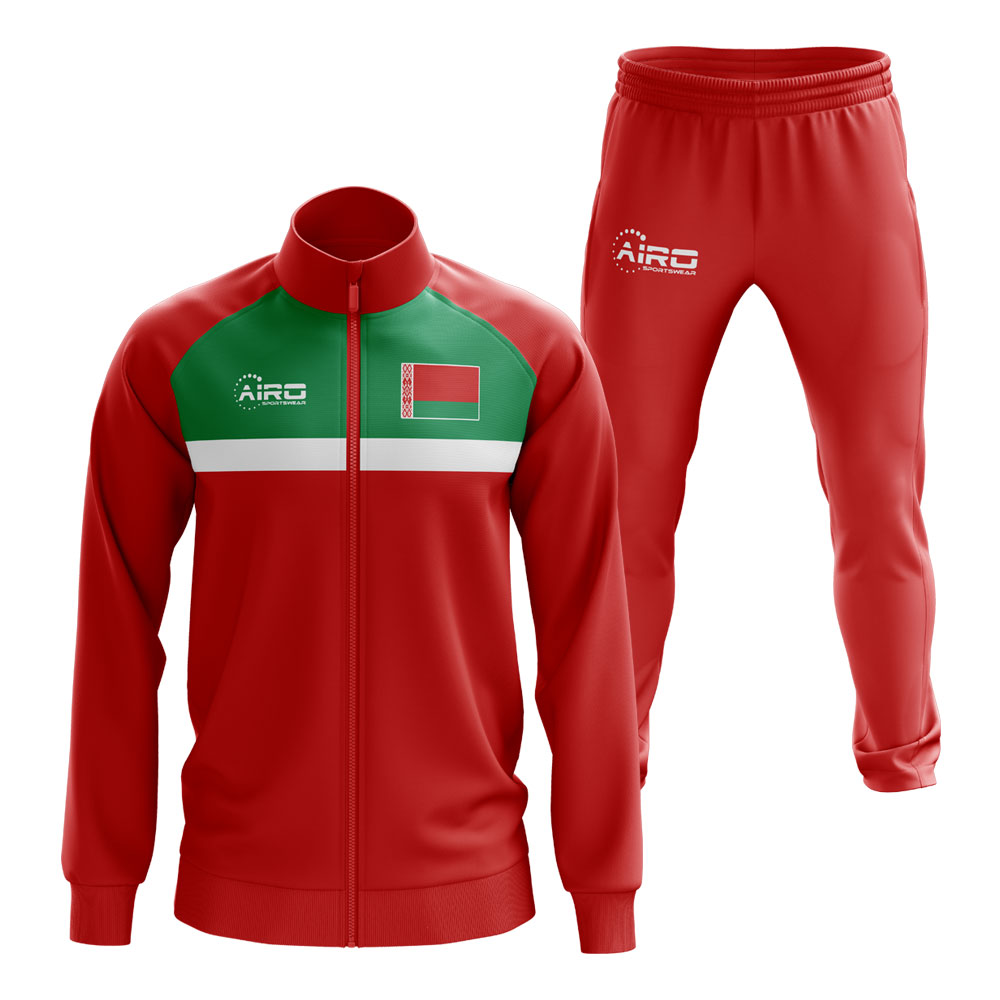 Click to view product details and reviews for Belarus Concept Football Tracksuit Red.