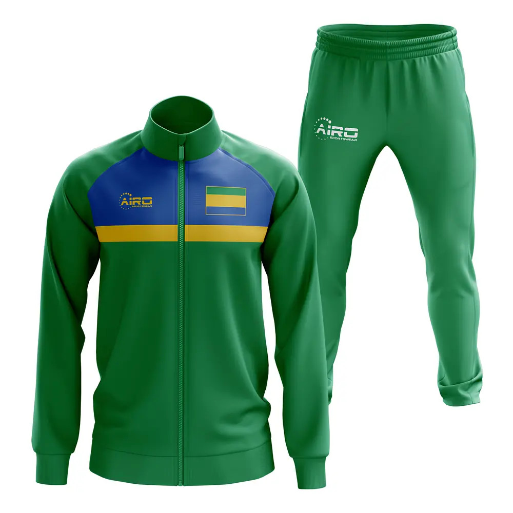 Gabon Concept Football Tracksuit (Green) Polyester Made By: Airo Sportswear Men's Green 3XL
