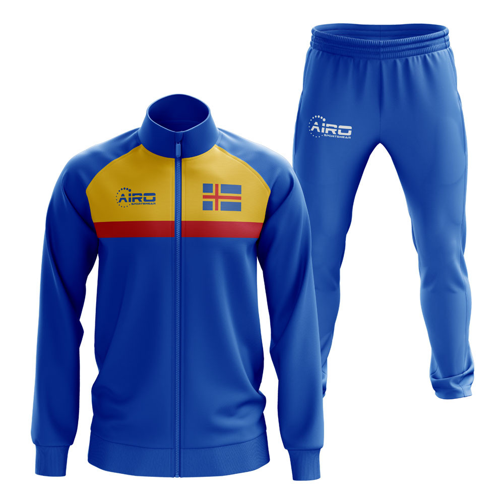Aland Concept Football Tracksuit (Royal) Polyester Psg Made By: Airo Sportswear Men's Blue 4XL