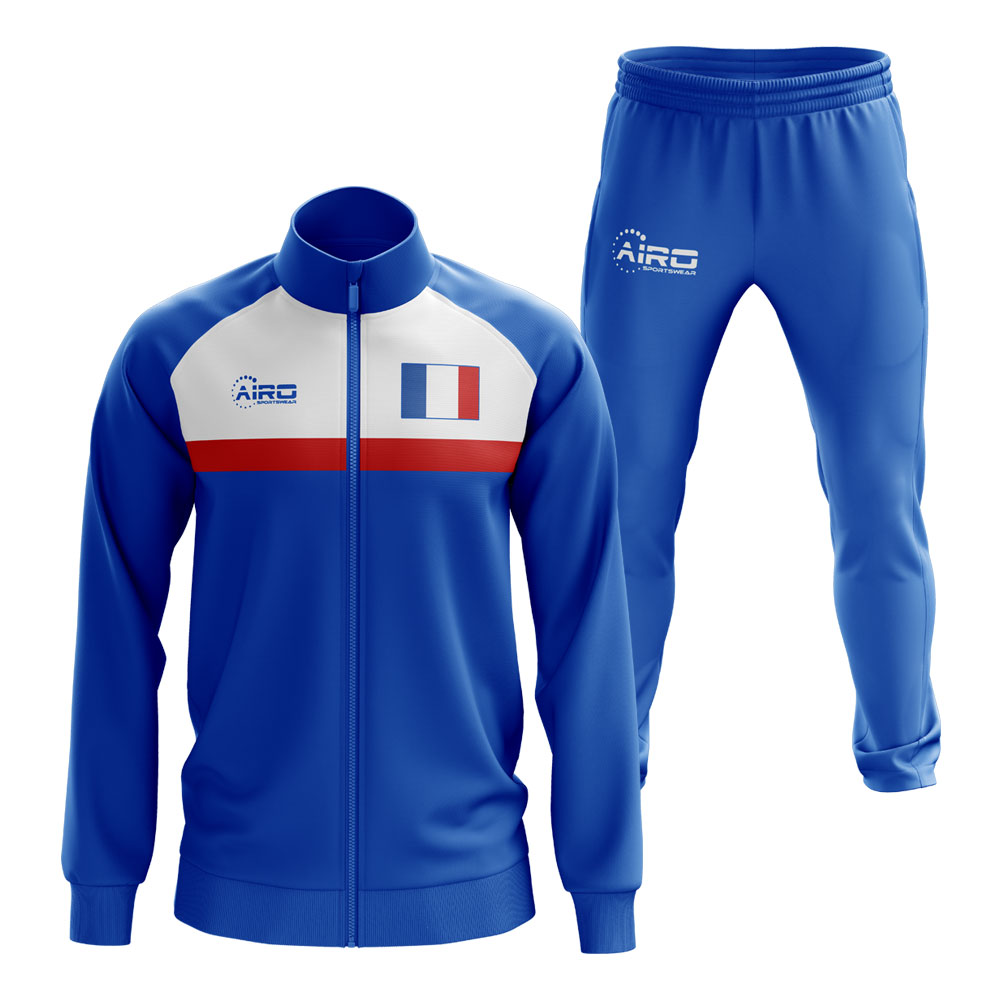 Click to view product details and reviews for France Concept Football Tracksuit Royal.
