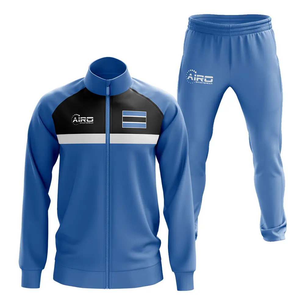 Botswana Concept Football Tracksuit (Sky) Polyester Made By: Airo Sportswear Men's Sky 4XL
