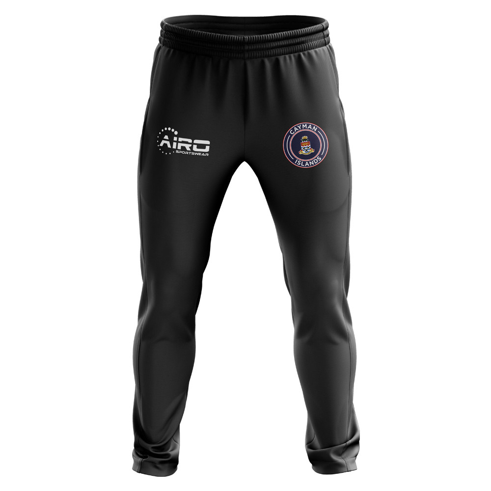 Cayman Islands Concept Football Training Pants (Black) Polyester Made By: Airo Sportswear Men's Black 47-52 Waist