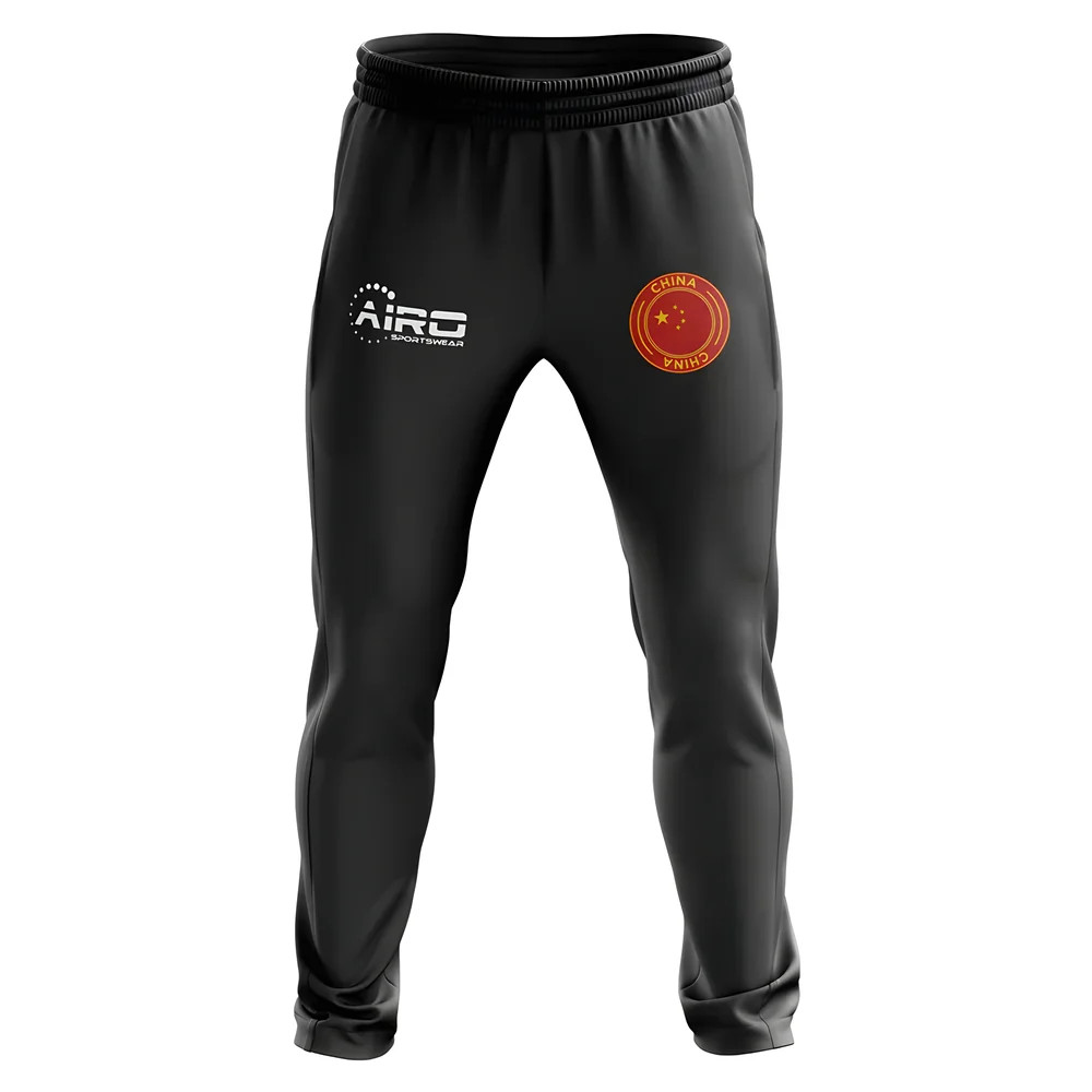 China Concept Football Training Pants (Black) Polyester Made By: Airo Sportswear Men's Black 47-52 Waist