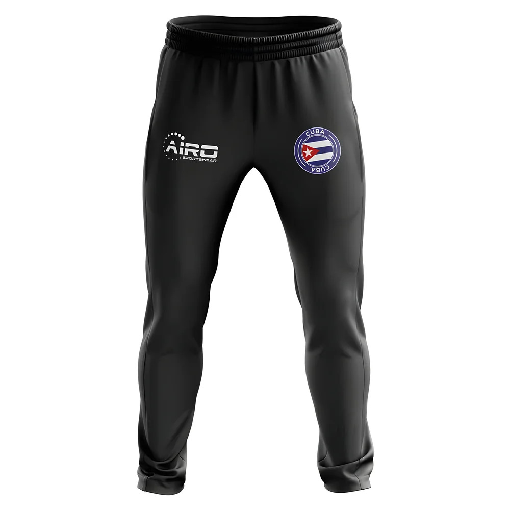 Cuba Concept Football Training Pants (Black) Polyester Made By: Airo Sportswear Men's Black 47-52 Waist