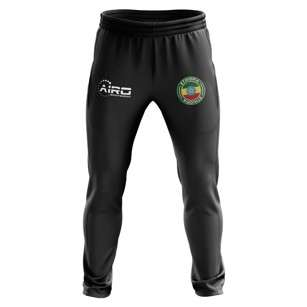Ethiopia Concept Football Training Pants (Black) Polyester Made By: Airo Sportswear Men's Black Xxl