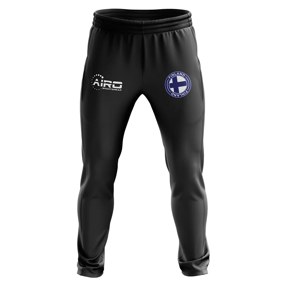 Finland Concept Football Training Pants (Black) Polyester Made By: Airo Sportswear Men's Black 47-52 Waist