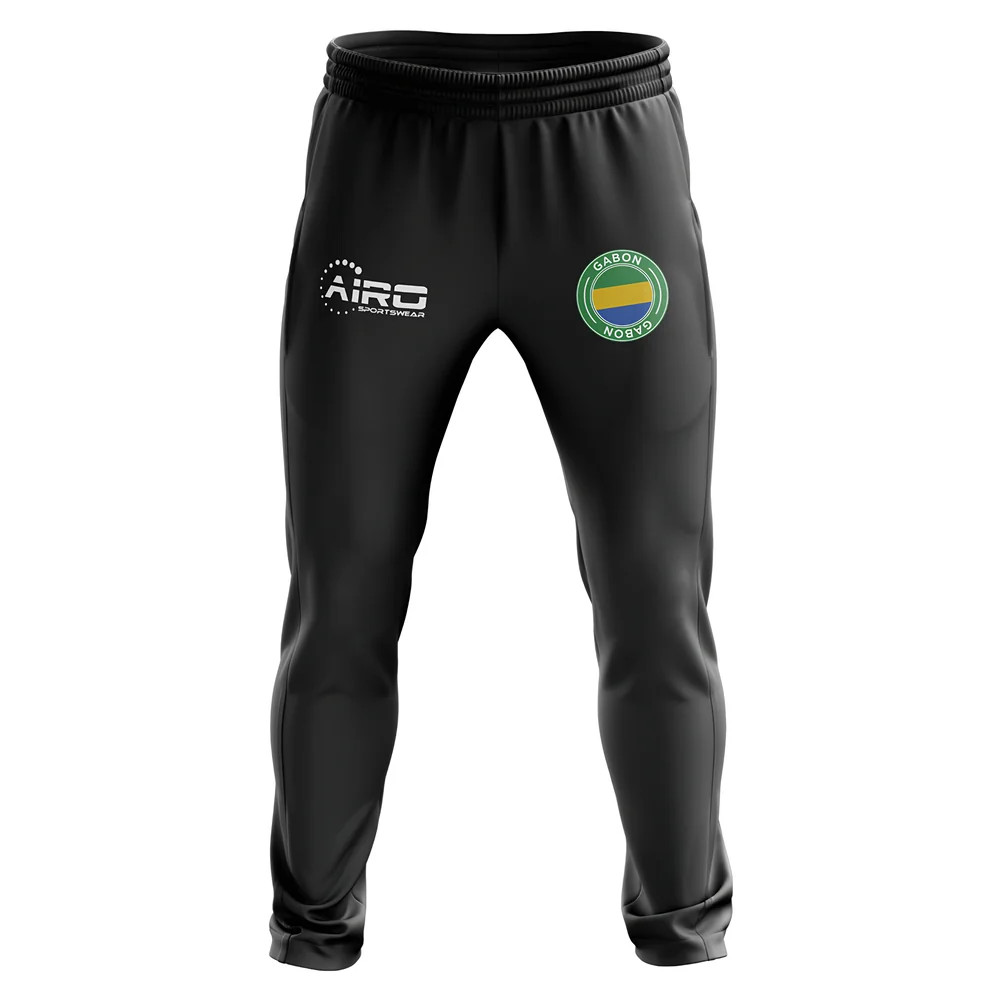 Gabon Concept Football Training Pants (Black) Polyester Made By: Airo Sportswear Men's Black 47-52 Waist