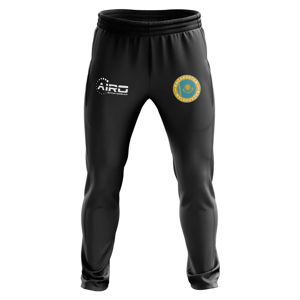 Kazakhstan Concept Football Training Pants (Black) Polyester Made By: Airo Sportswear Men's Black 47-52 Waist