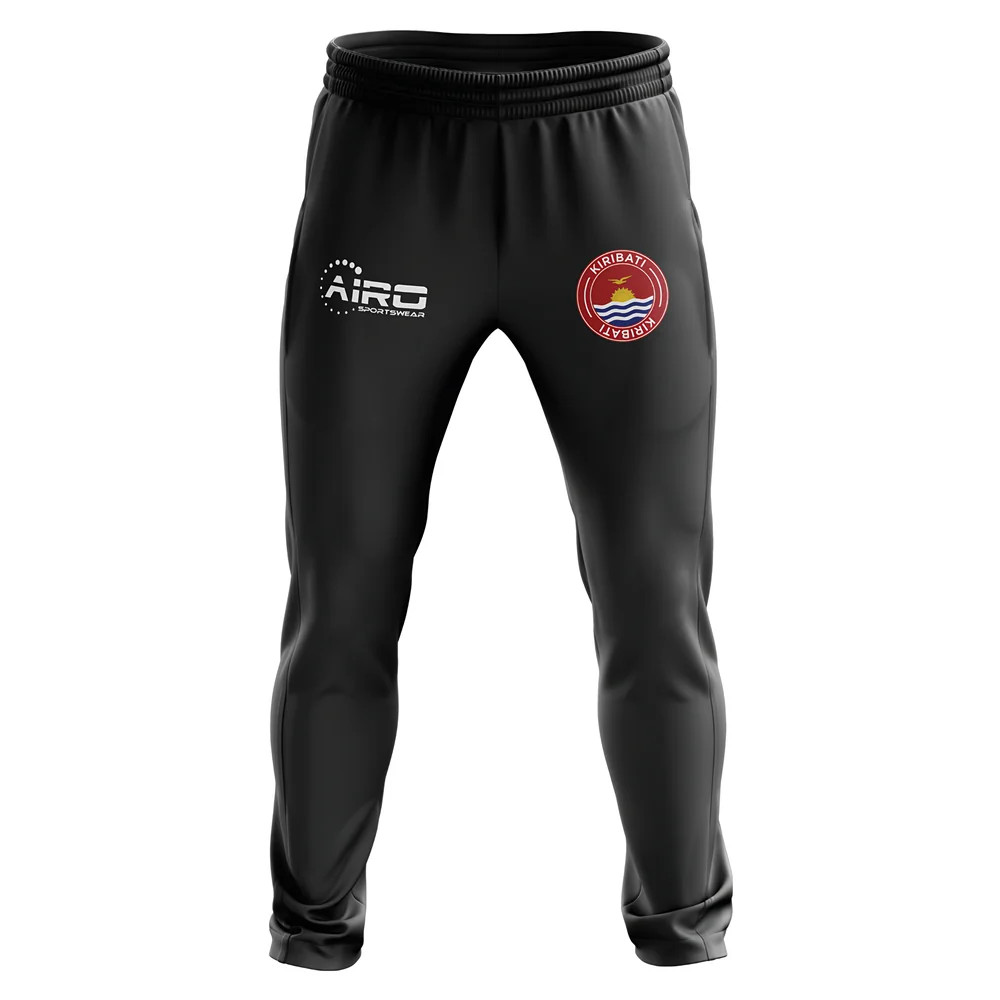 Kiribati Concept Football Training Pants (Black) Polyester Estonia Made By: Airo Sportswear Men's Black 47-52 Waist