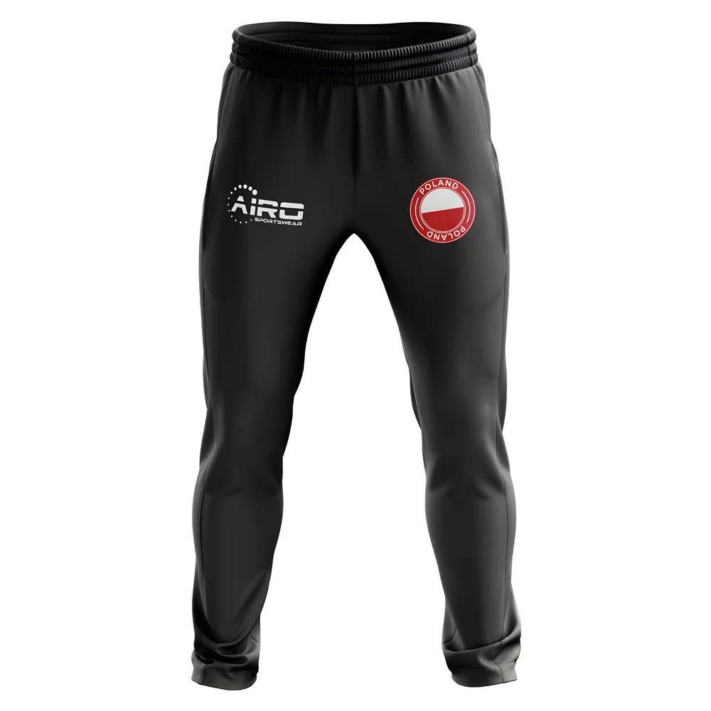 Poland Concept Football Training Pants (Black) Polyester Made By: Airo Sportswear Men's Black Extra Large