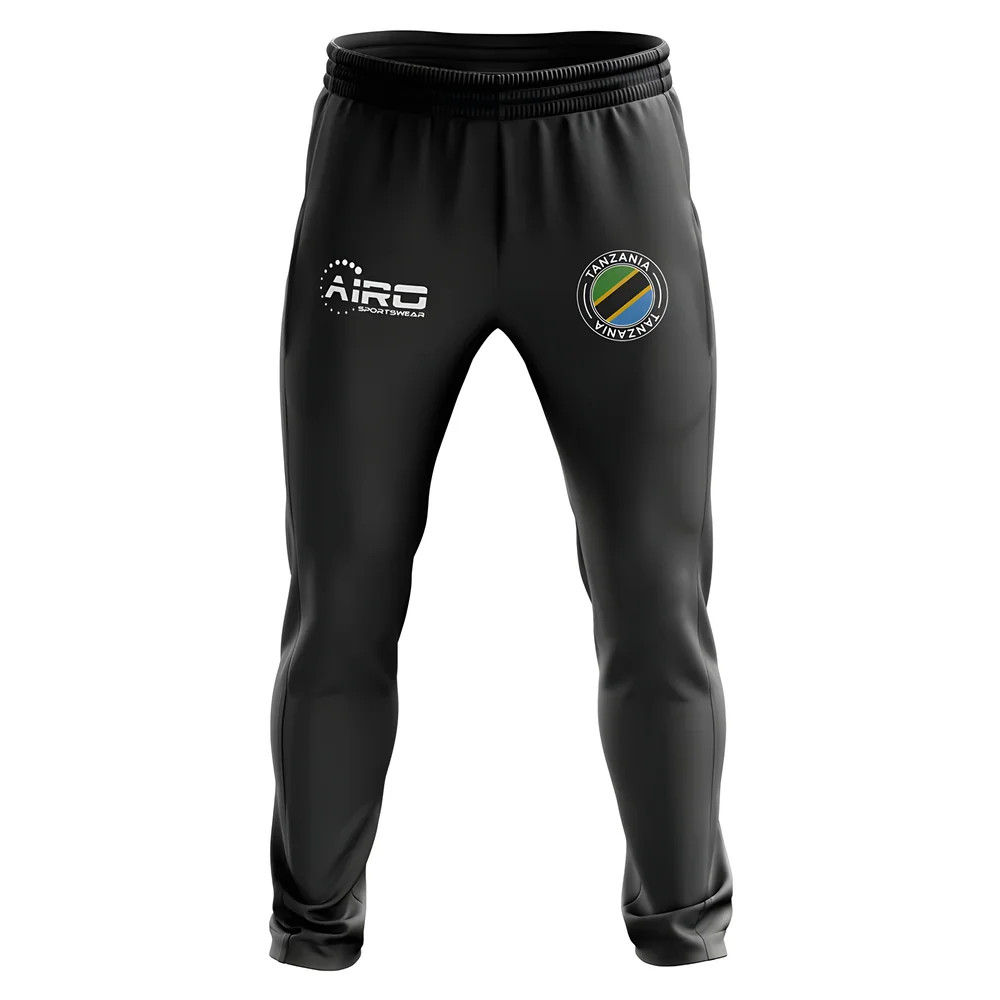 Tanzania Concept Football Training Pants (Black) Polyester Made By: Airo Sportswear Men's Black 47-52 Waist