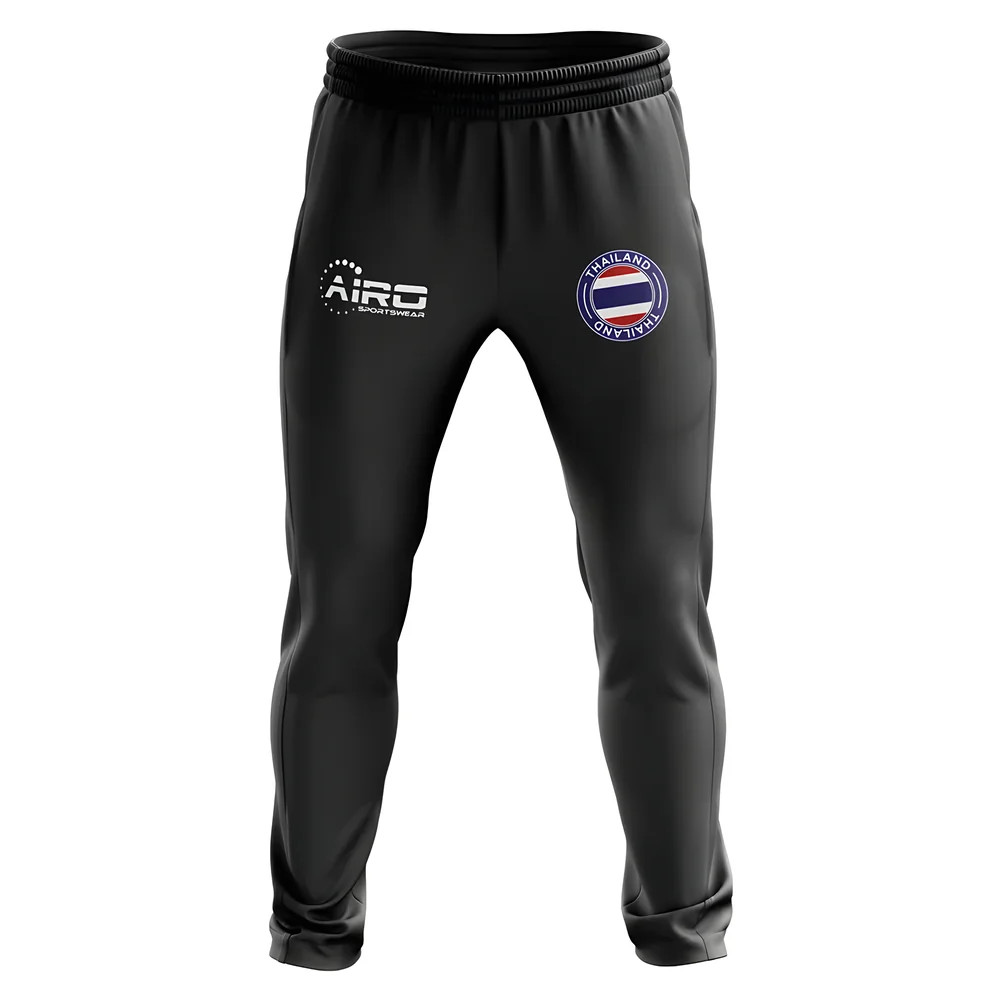Thailand Concept Football Training Pants (Black) Polyester Made By: Airo Sportswear Men's Black 47-52 Waist