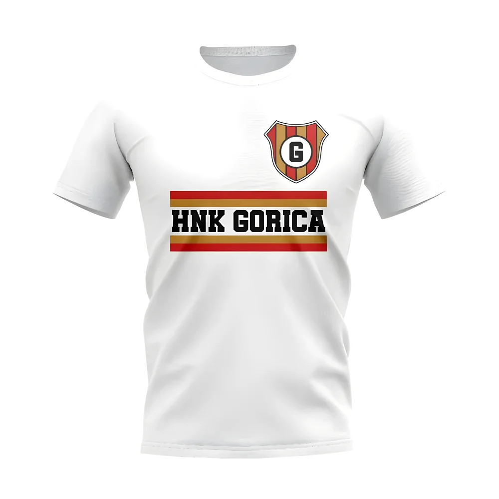 Hnk Gorica Core Football Club T-Shirt (White) Polyester Newcastle Uksoccershop Men's White Small