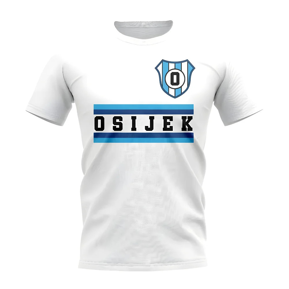 Nk Osijek Core Football Club T-Shirt (White) Polyester Newcastle Uksoccershop Men's White Xxl