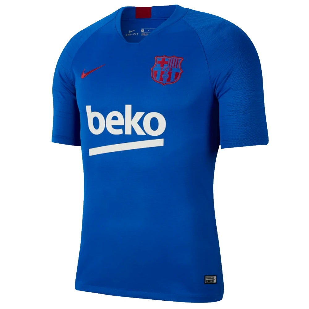 blue barcelona training top