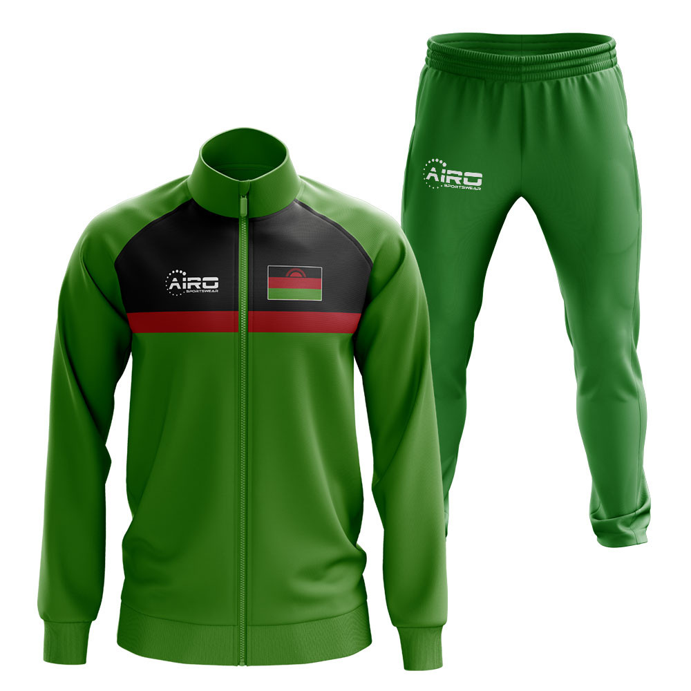 Malawi Concept Football Tracksuit (Green) Polyester Made By: Airo Sportswear Men's Green Xxl