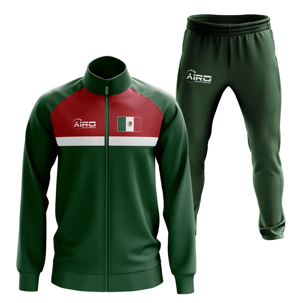 Mexico Concept Football Tracksuit (Green) Polyester Made By: Airo Sportswear Men's Green 3XL