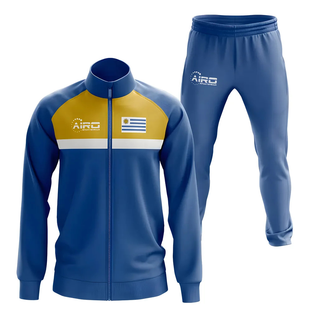 Uruguay Concept Football Tracksuit (Blue) Polyester Made By: Airo Sportswear Men's Blue Xxl