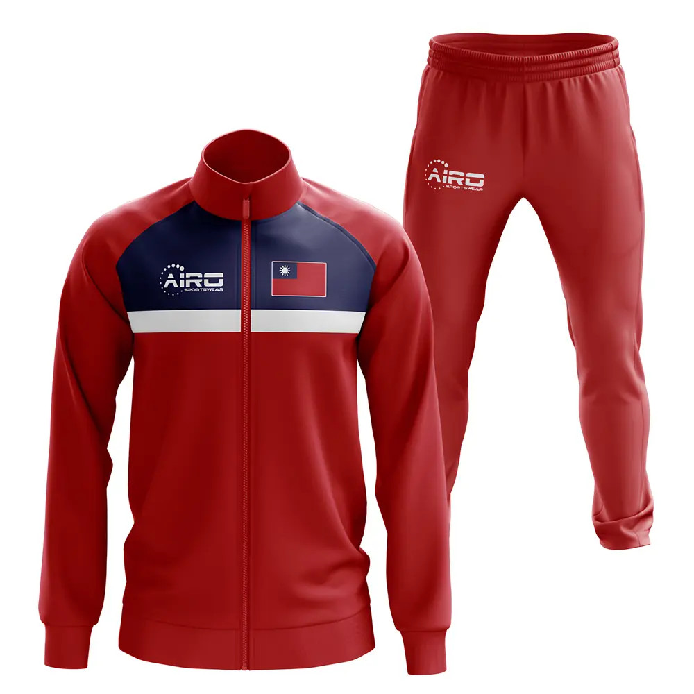 Taiwan Concept Football Tracksuit (Red) Polyester Psg Made By: Airo Sportswear Men's Red Extra Large