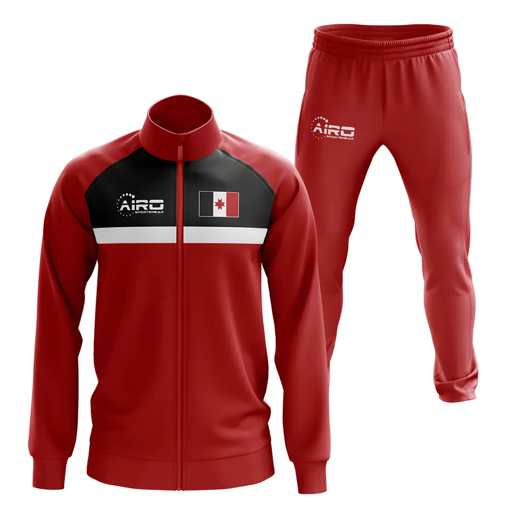 Udmurtia Concept Football Tracksuit (Red) Polyester Psg Made By: Airo Sportswear Men's Red 5XL