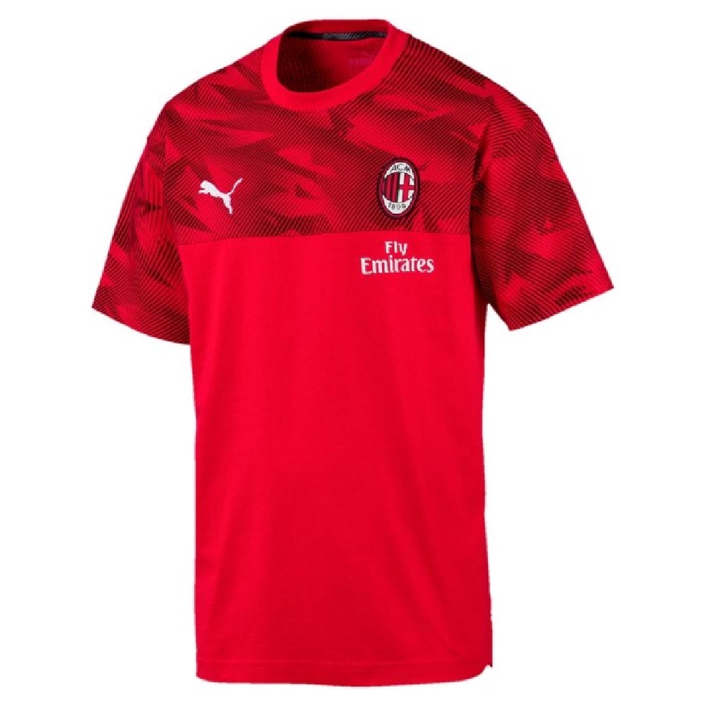 Click to view product details and reviews for 2019 2020 Ac Milan Puma Casuals Tee Red.