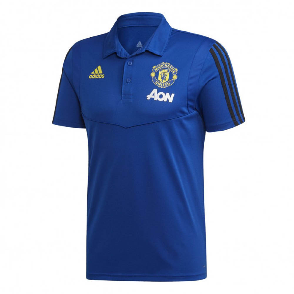 spreiding bloeden collegegeld 2019-2020 Man Utd Adidas Training Polo Shirt (Blue) [FJ4492] - Uksoccershop