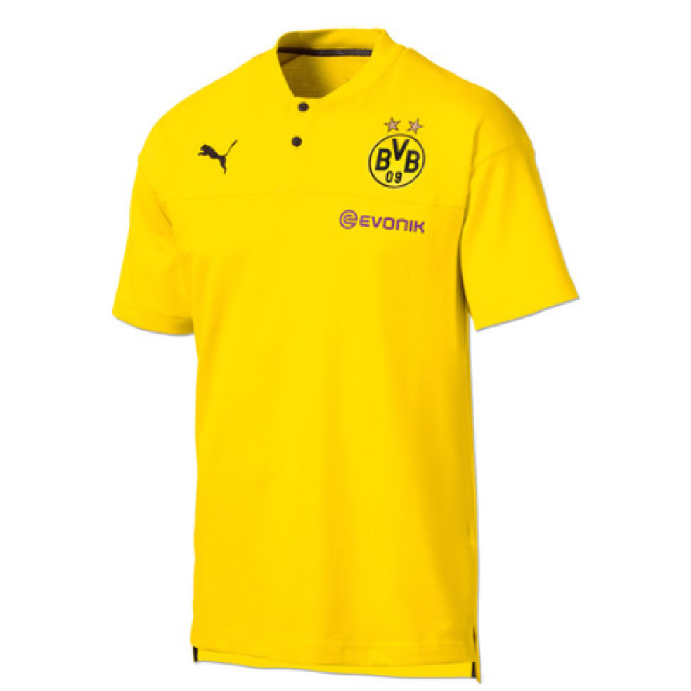 2019-2020 Borussia Dortmund Puma Casuals Polo Shirt (Yellow) [75576901] -  Uksoccershop