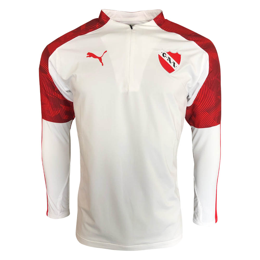 Click to view product details and reviews for 2019 2020 Independiente Puma Quarter Zip Training Top White.