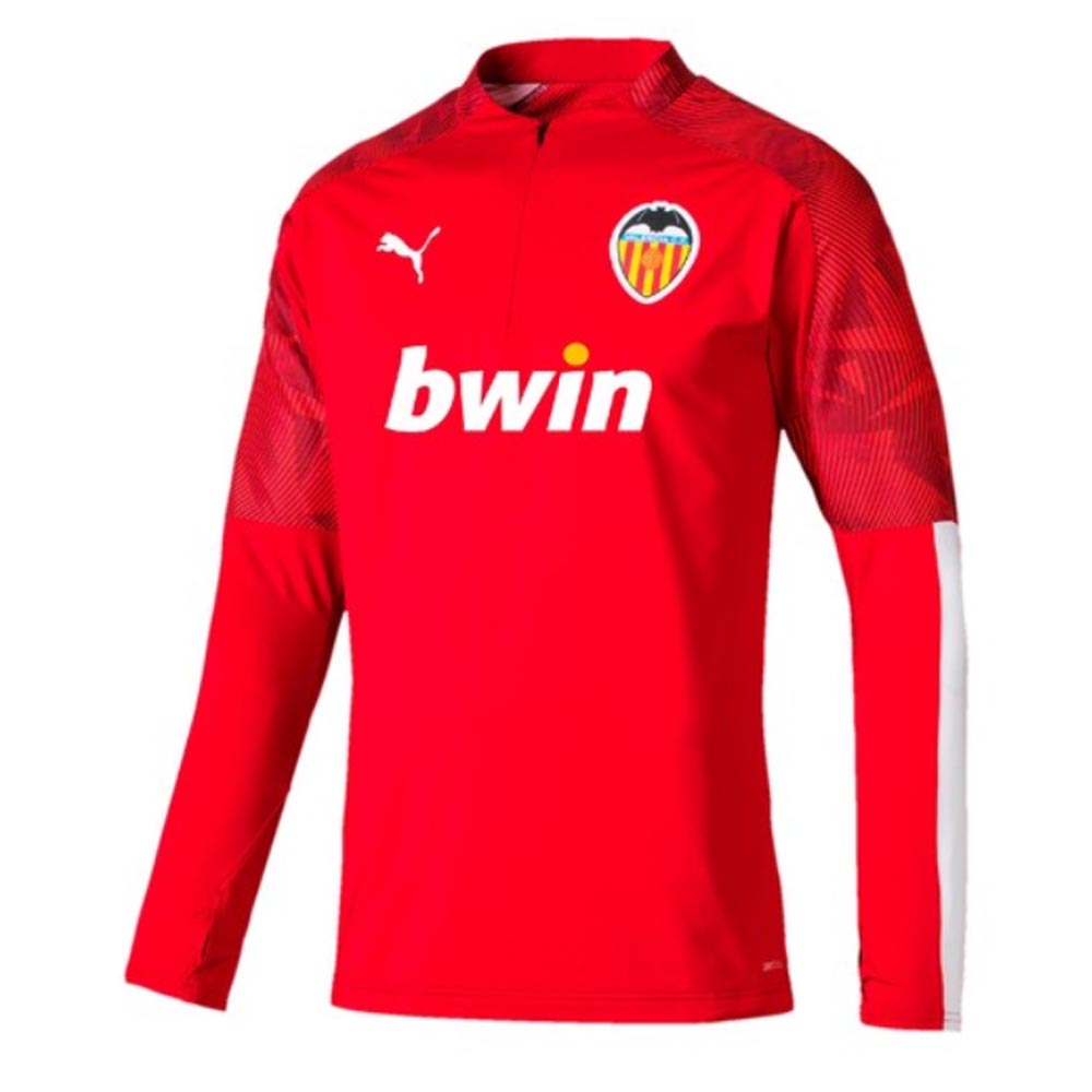 Click to view product details and reviews for 2019 2020 Valencia Puma Quarter Zip Training Top Red.