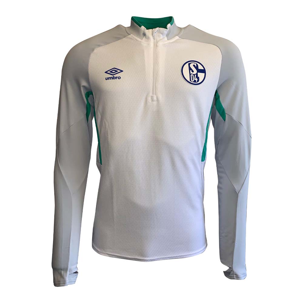 Click to view product details and reviews for 2019 2020 Schalke Umbro Half Zip Training Top White.