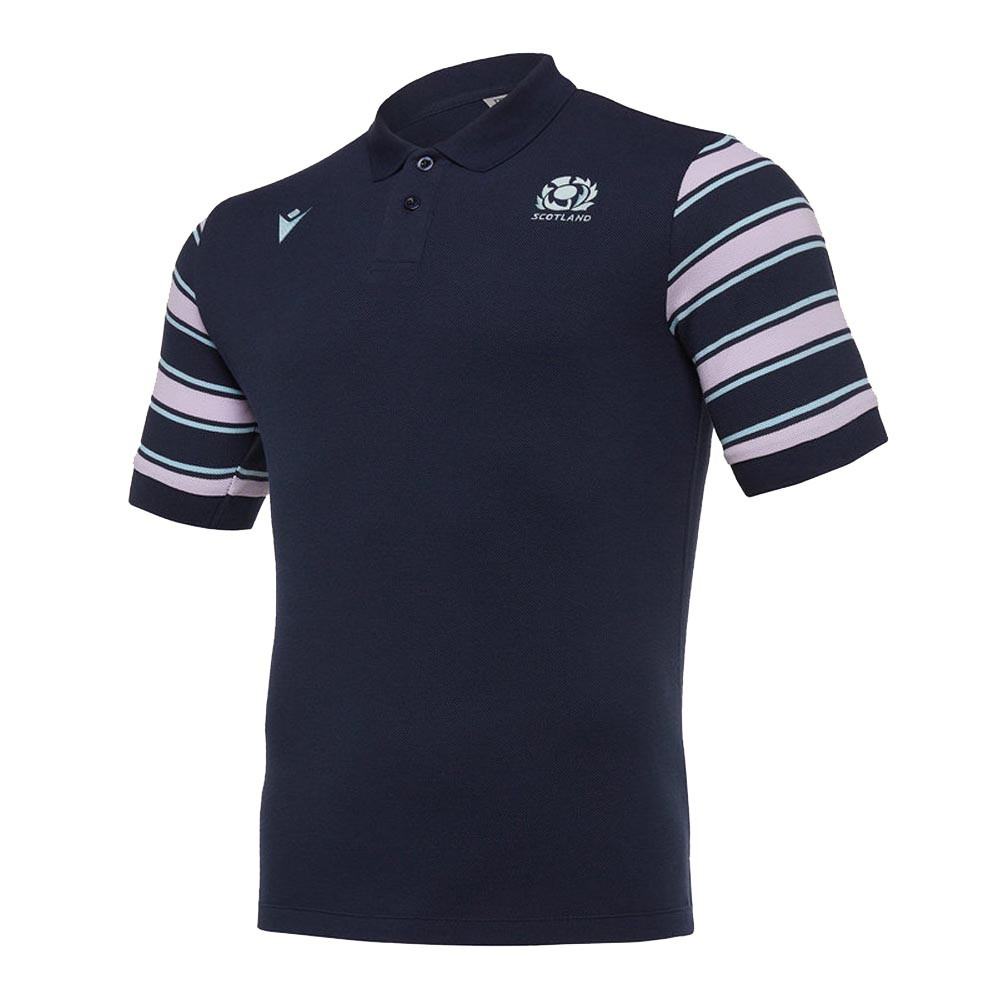 Click to view product details and reviews for 2019 2020 Scotland Macron Rugby Leisure Stripe Polo Shirt Navy. Click to view product details and reviews for 2019 2020 Scotland Macron Rugby Leisure Stripe Polo Shirt Navy.