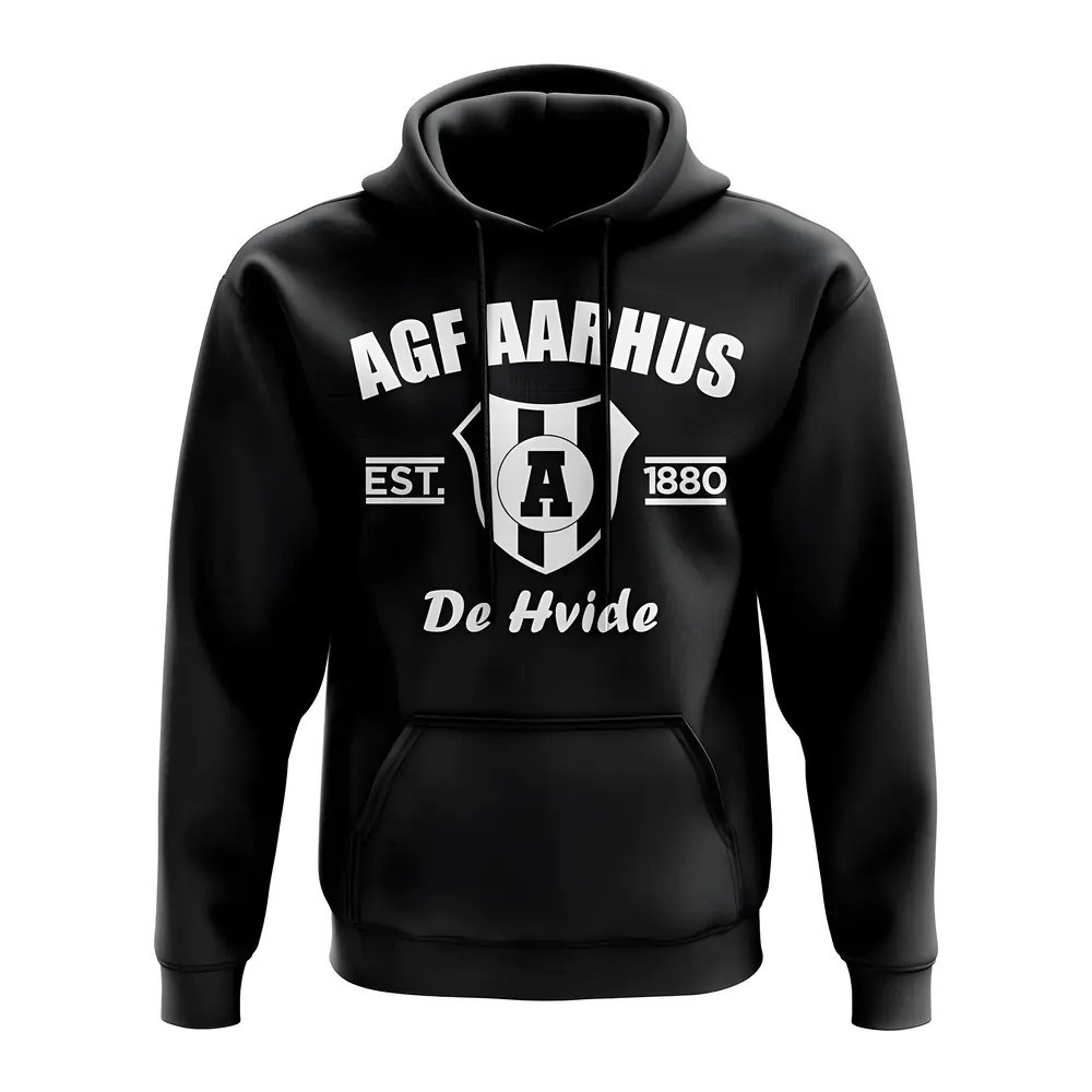 Click to view product details and reviews for Agf Aarhus Established Football Hoody Black.
