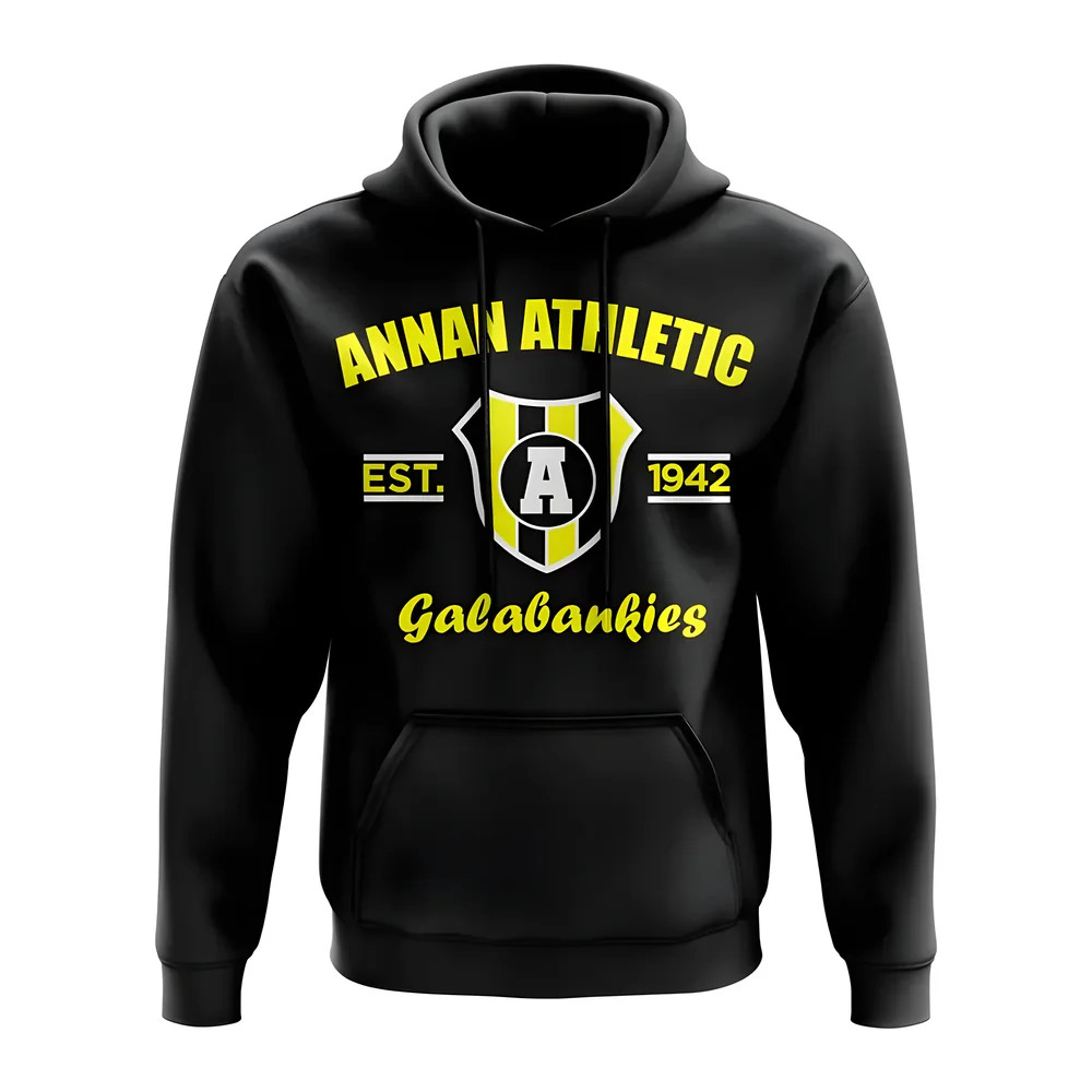 Click to view product details and reviews for Annan Established Football Hoody Black.