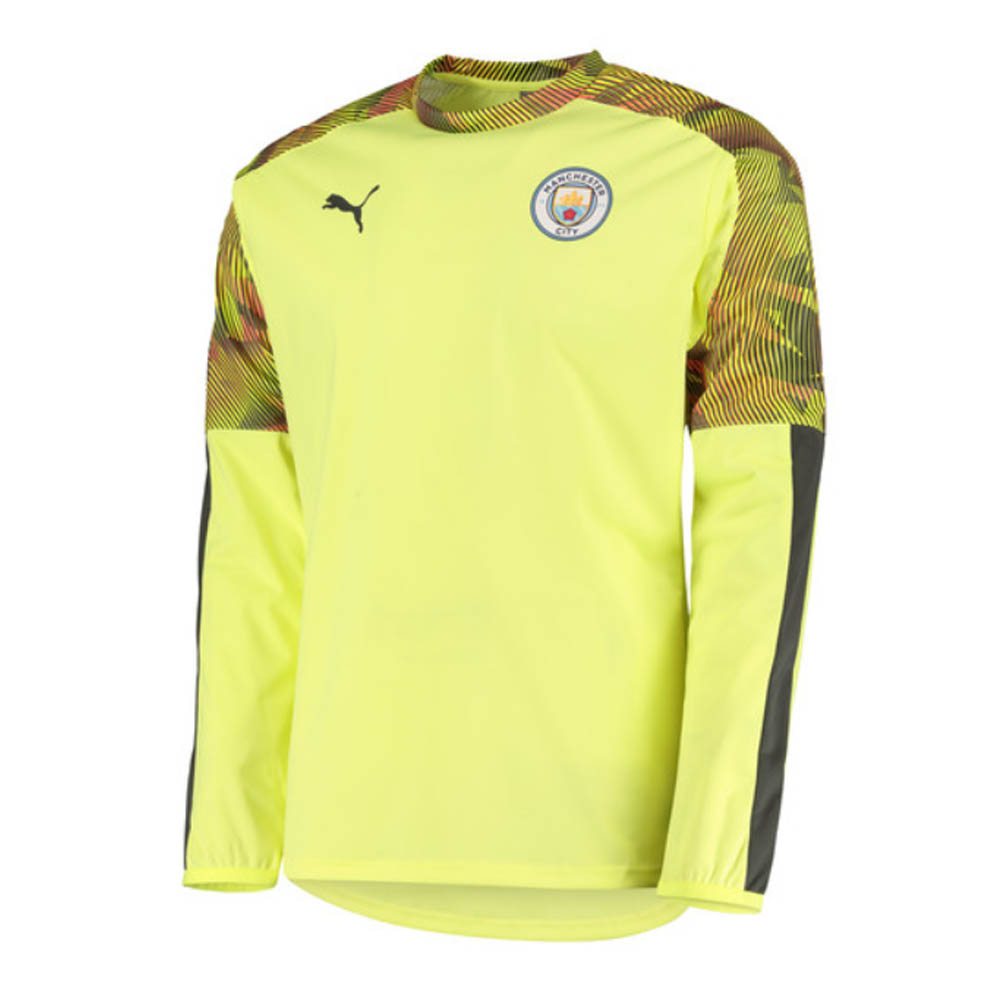 Click to view product details and reviews for 2019 2020 Manchester City Puma Rain Top Yellow.