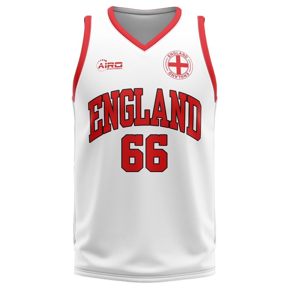 England Home Concept Basketball Shirt 