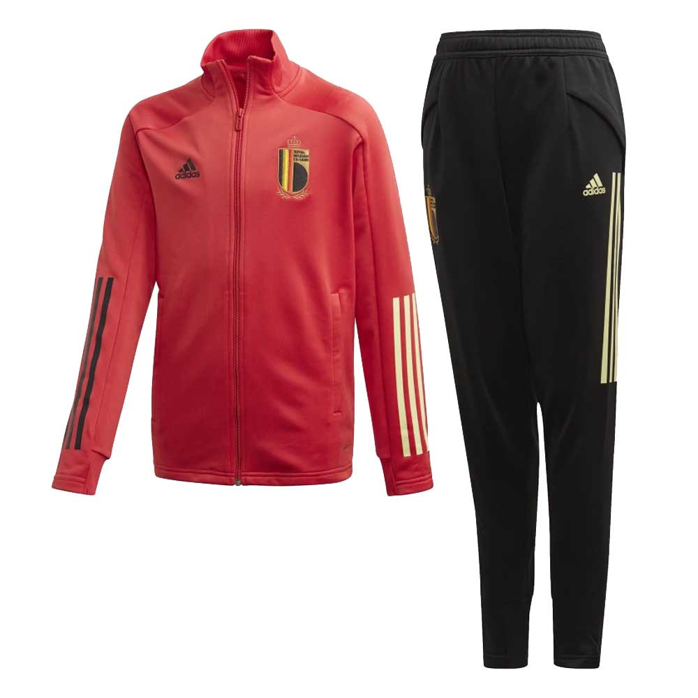 junior red adidas tracksuit