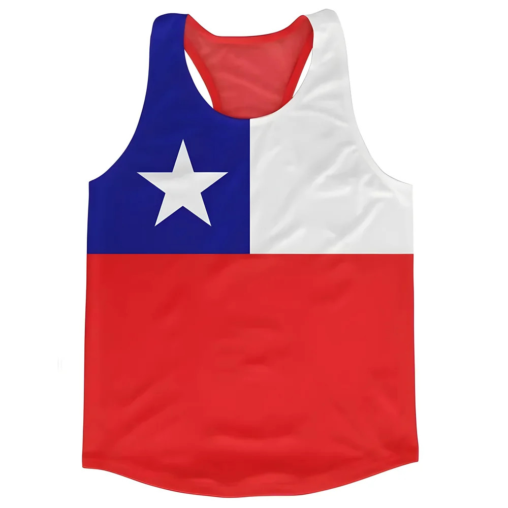 Click to view product details and reviews for Chile Flag Running Vest. Click to view product details and reviews for Chile Flag Running Vest.