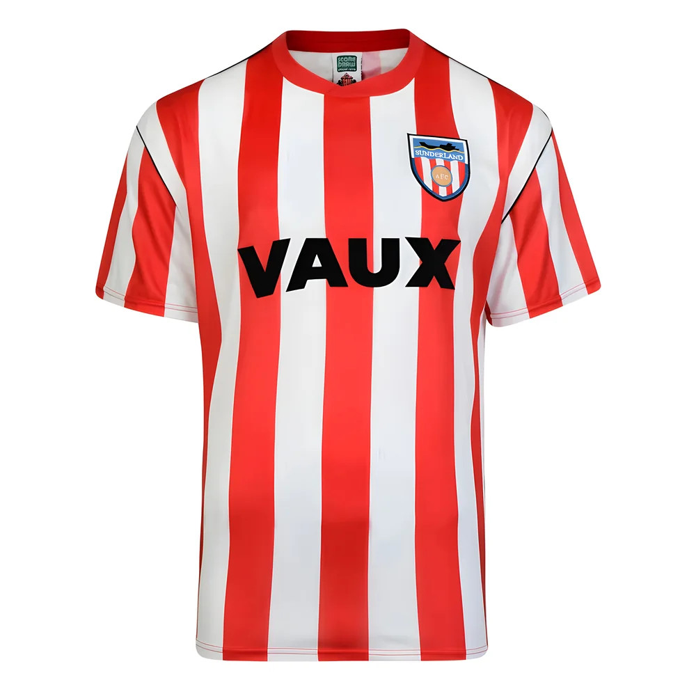 Score Draw Sunderland 1990 Retro Football Shirt Polyester Men's Red Extra Large