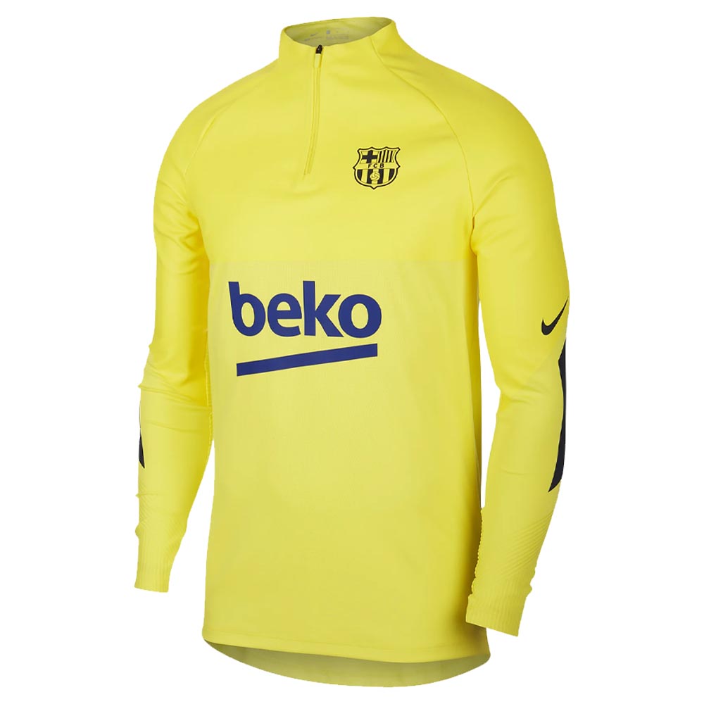 Click to view product details and reviews for 2019 2020 Barcelona Nike Strike Vaporknit Drill Top Yellow.