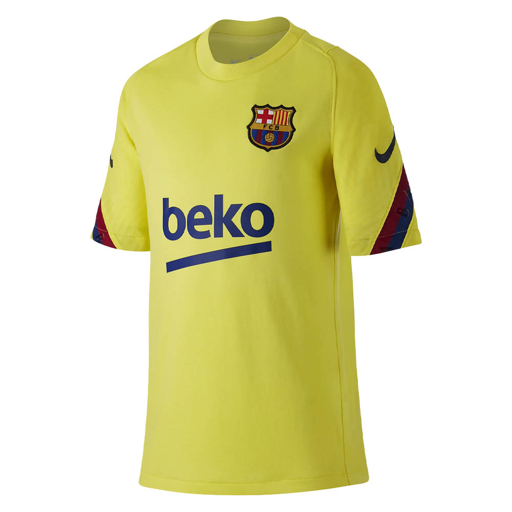 Superposición Mendigar Respetuoso del medio ambiente 2019-2020 Barcelona Nike Training Shirt (Yellow) - Kids [CD2998-705] -  Uksoccershop