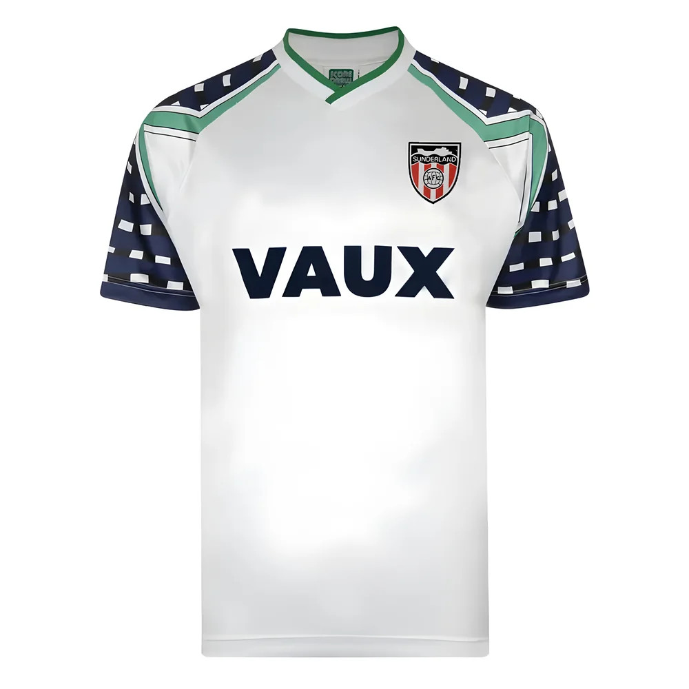 Score Draw Sunderland 1992 Fa Cup Away Shirt Polyester Men's White Medium